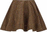 Brown Recycled Polyester Long Skirt 2