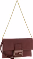 Bordeaux Lamb Leather Clutch Bag 3