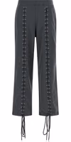 Gray Cotton Casual Pants 1