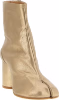 Gold Cashmere Ankle Boots 2