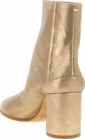Gold Cashmere Ankle Boots 3