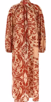 Multicolor Silk Long Dress 1