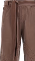 Brown Cotton Casual Pants 3