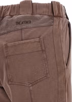 Brown Cotton Casual Pants 4