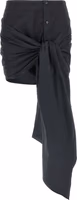 Black Cotton Long Skirt 1