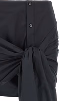 Black Cotton Long Skirt 3