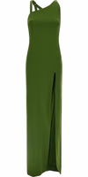 Bicolor Viscose Long Dress 1