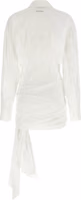 White Cotton Short Dress 2