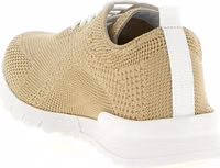 Beige Cotton Athletic Sneakers 3