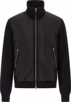 Black Wool Bomber 1