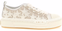 Beige Polyester Low Top Sneakers 1