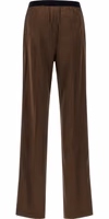 Brown Silk Casual Pants 2