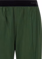 Bicolor Silk Casual Pants 3