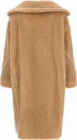 Beige Alpaca Leather Coat 2