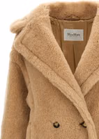 Beige Alpaca Leather Coat 3