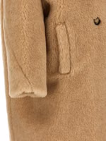 Beige Alpaca Leather Coat 4