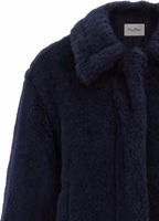 Blue Alpaca Leather Coat 3