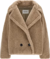 Beige Alpaca Leather Coat 1