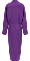 Purple Rayon Midi Dress 2