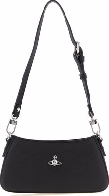 Black Polyethylene Shoulder Bag