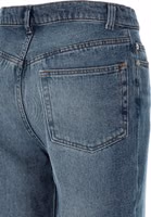 Blue Cotton Flared Jeans 4