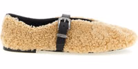 Beige Calfskin Ballet Flats 1