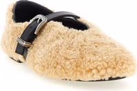 Beige Calfskin Ballet Flats 2