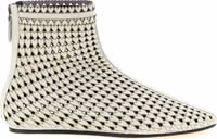 Beige Calfskin Ankle Boots 1