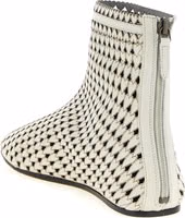 Beige Calfskin Ankle Boots 3