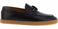 Black Calfskin Slip-On Loafers 1