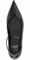 Black Calfskin Ballet Flats 4