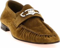 Brown Calfskin Slip-On Loafers 2