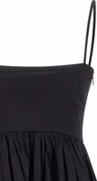 Black Cotton Short Dress 3