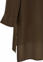 Bicolor Silk Midi Dress 4