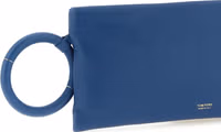 Blue Lambskin Clutch Bag 3