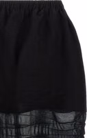 Black Polyester Midi Skirt 3