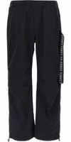 Black Polyamide Athletic Pants 1