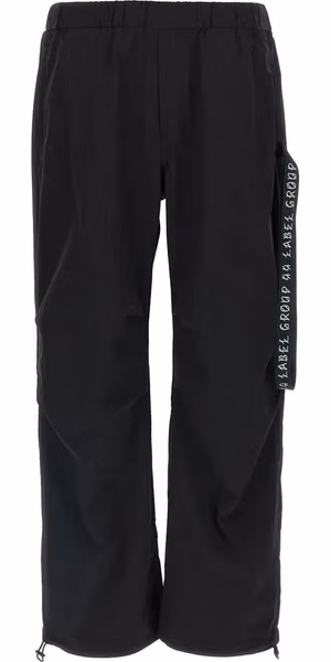 Black Polyamide Athletic Pants