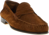 Brown Suede Leather Slip-On Loafers 2