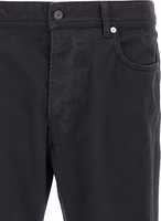 Black Cotton Straight-Leg Jeans 3