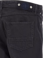 Black Cotton Straight-Leg Jeans 4