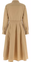 Beige Polyester Long Dress 2