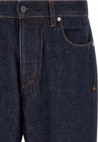 Blue Cotton Straight-Leg Jeans 3