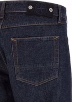 Blue Cotton Straight-Leg Jeans 4