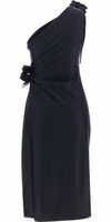 Black Polyamide Midi Dress 2