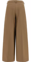 Brown Cotton Casual Pants 2