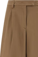 Brown Cotton Casual Pants 3