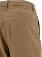 Brown Cotton Casual Pants 4