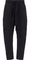 Black Cotton Casual Pants 1