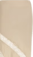 Beige Viscose Mini Skirt 3
